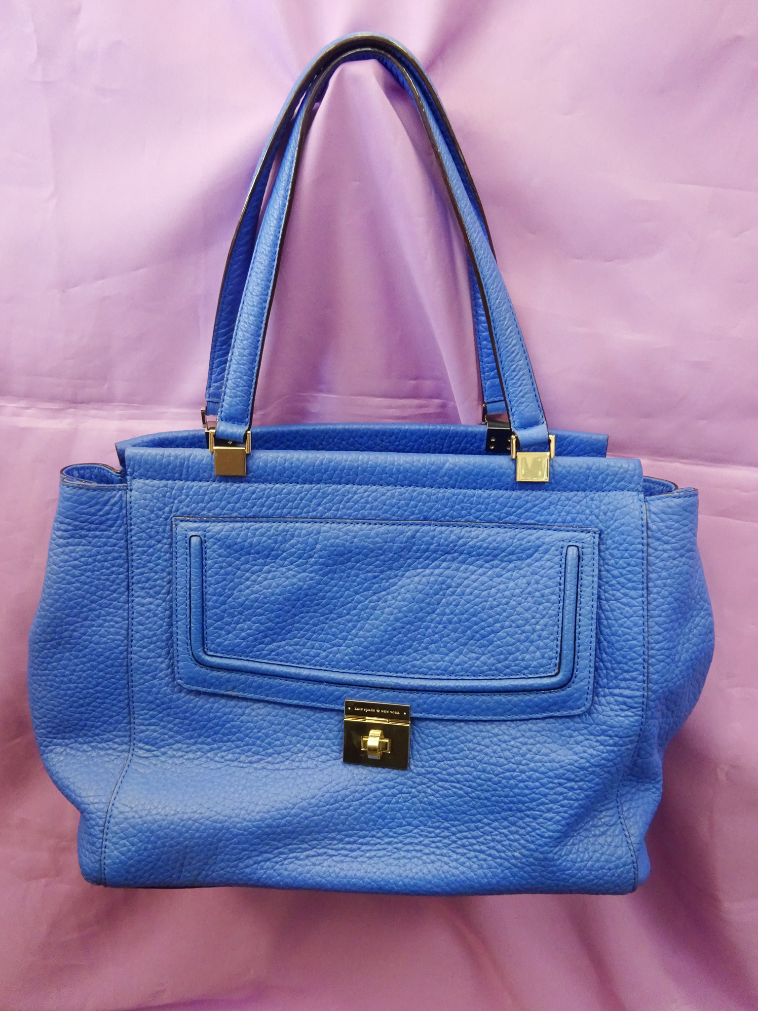 pebbled leather tote bag