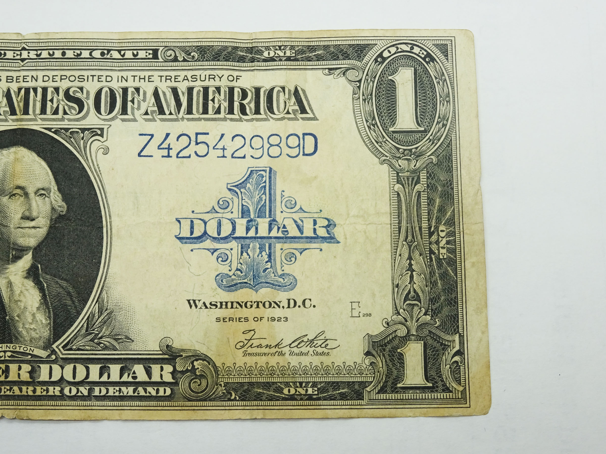 1923 1 Dollar Silver Certificate VF